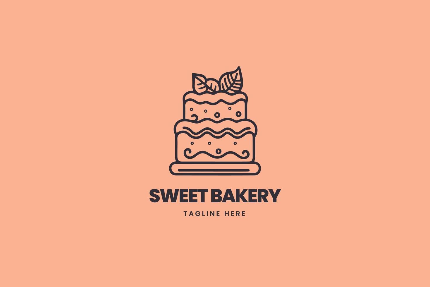 Kuchen Logo, Bäckerei Marke vektor
