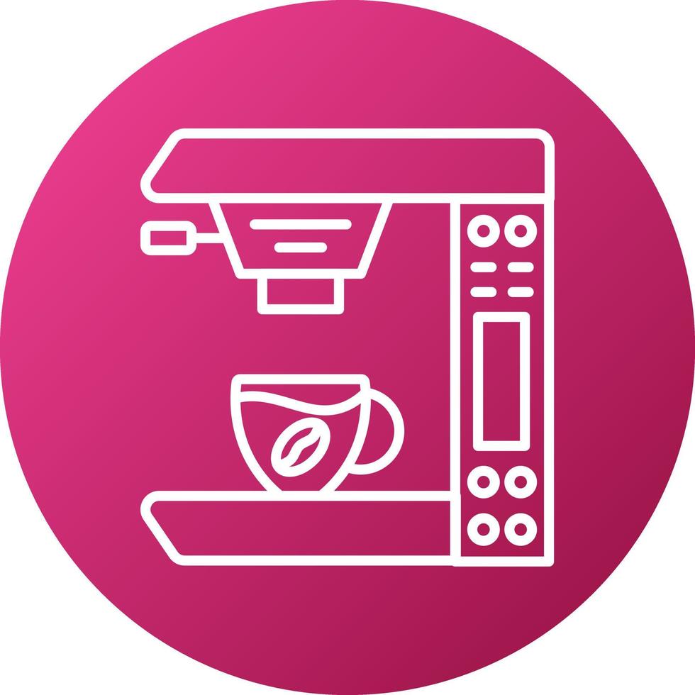 Kaffeemaschine Symbolstil vektor