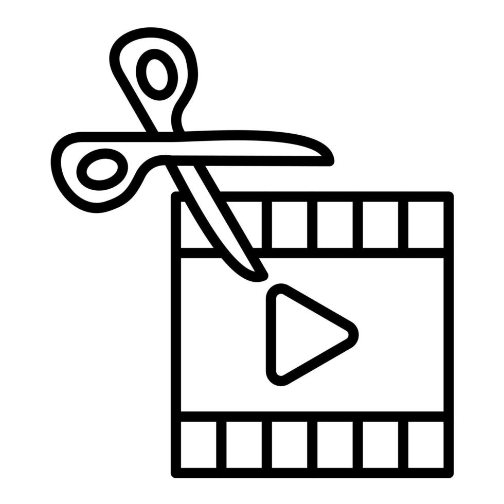 Film Bearbeitung Vektor Symbol