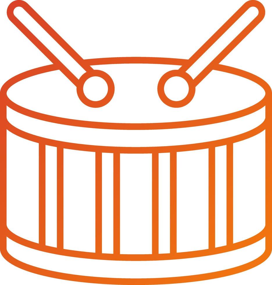Schlagzeug-Icon-Stil vektor