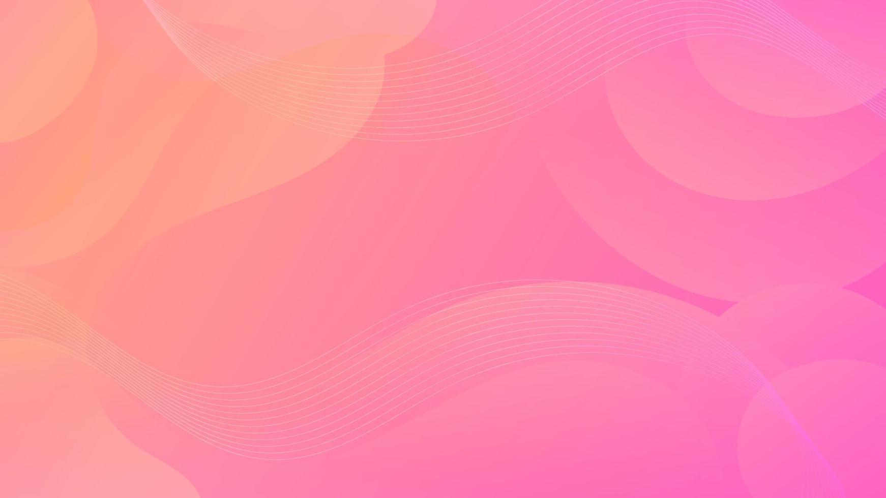 abstrakt Gradient Rosa Orange Flüssigkeit Welle Hintergrund vektor