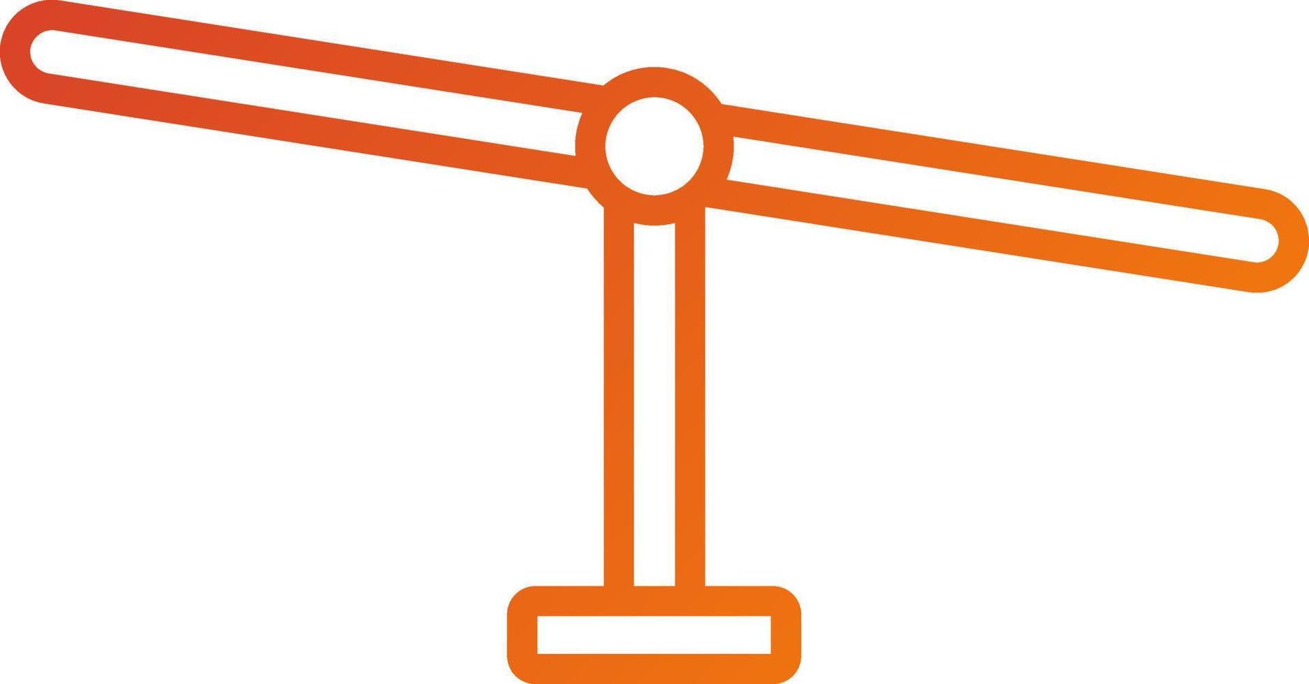 Zipline Symbol Stil vektor