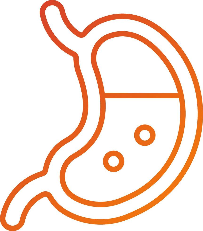 Gastroenterologie Symbol Stil vektor