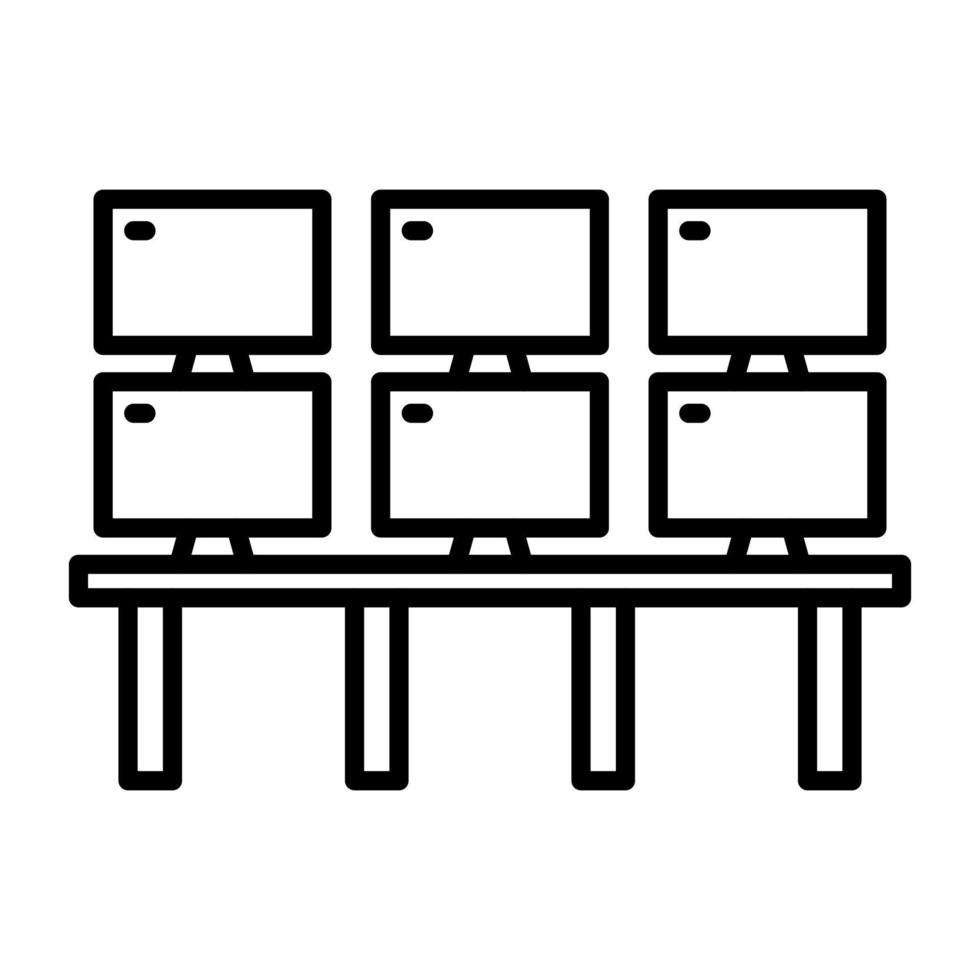 Sicherheit Monitore Vektor Symbol