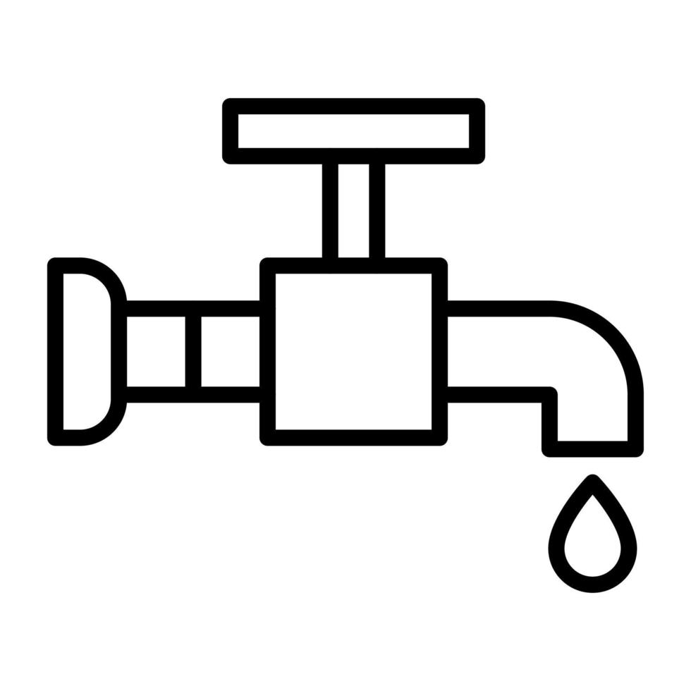 Wasserhahn-Vektor-Symbol vektor