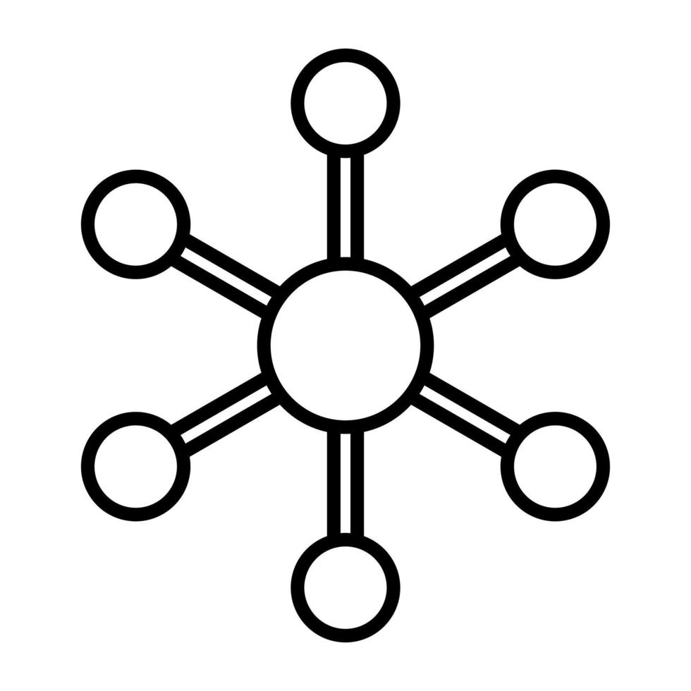 molekyler vektor ikon
