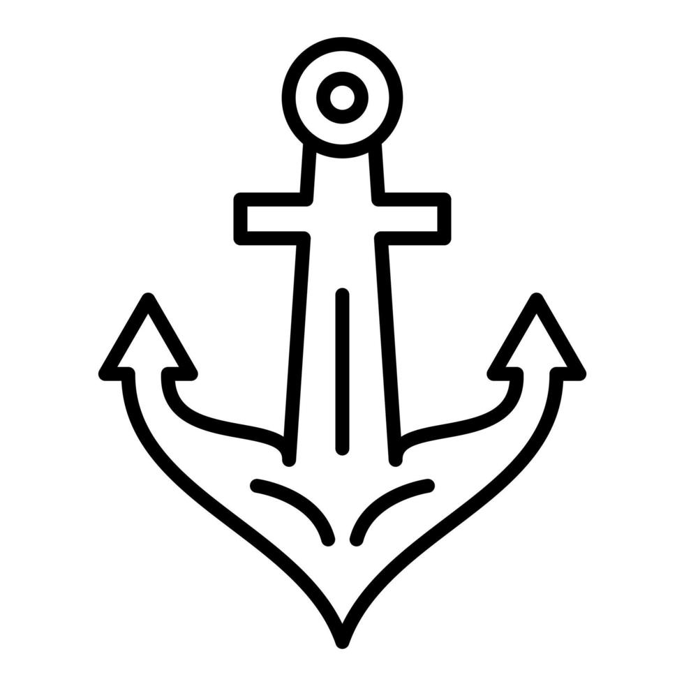 Schiff Anker Vektor Symbol