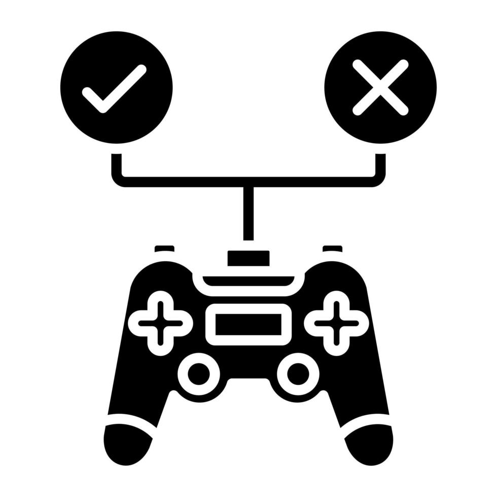 testen Spiel Vektor Symbol