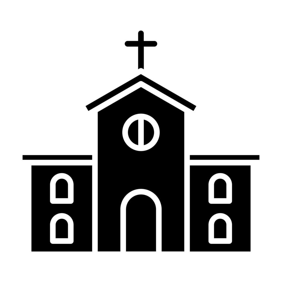 kyrkan vektor ikon