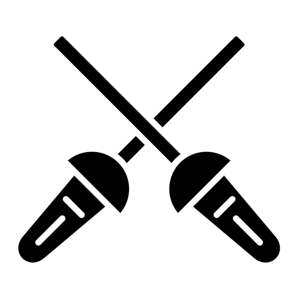 Fechten Sport Vektor Symbol