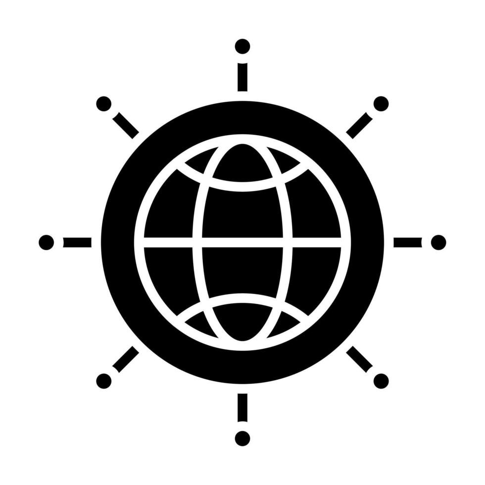 globalt nätverk vektor ikon