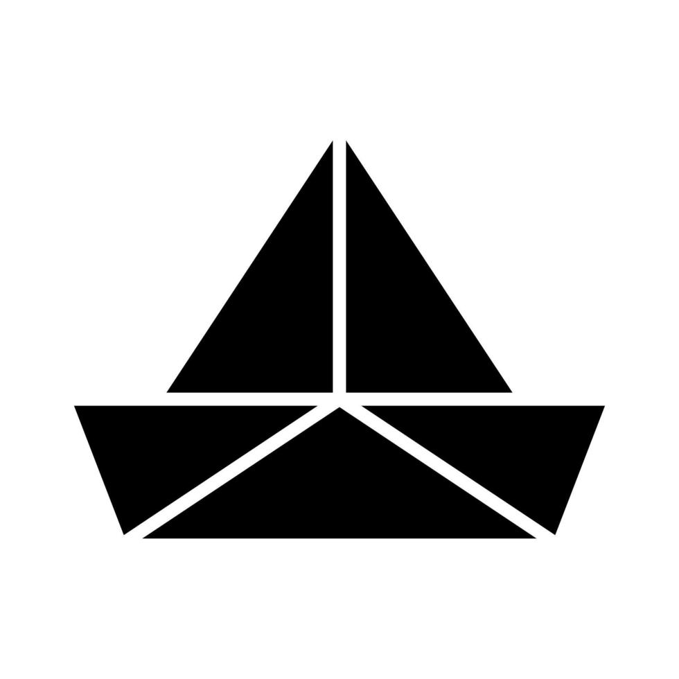 Papier Boot Vektor Symbol