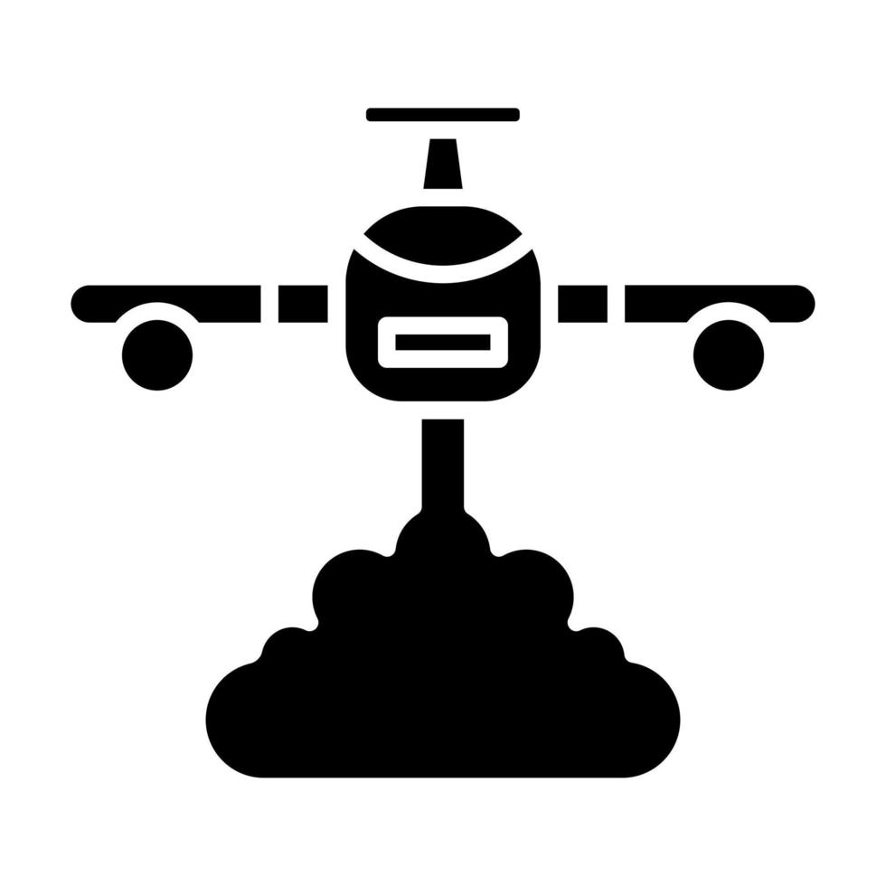 Feuerwehrmann Flugzeug Vektor Symbol