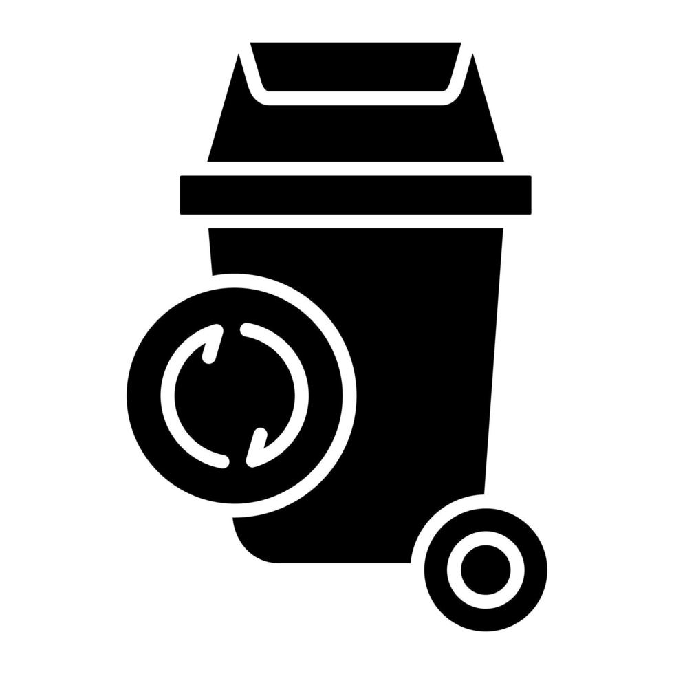Müll recyceln Vektor Symbol