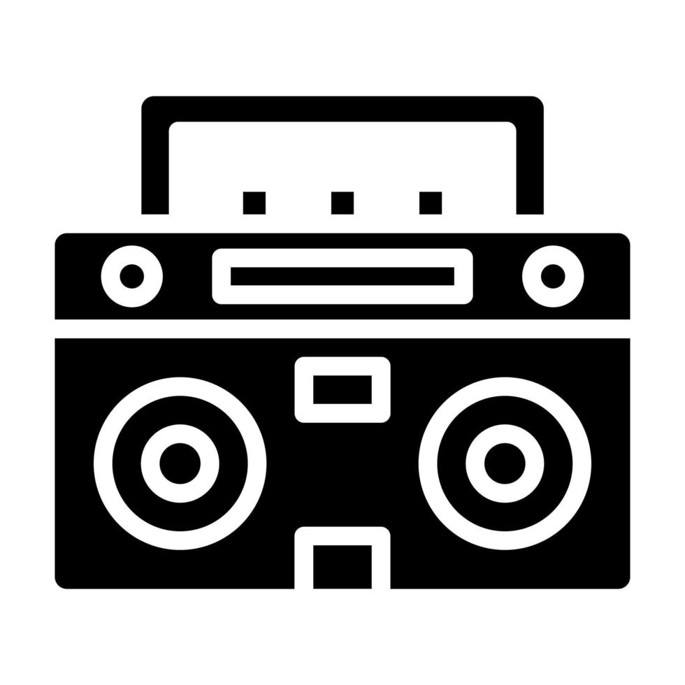 Symbol für Boombox-Vektor vektor