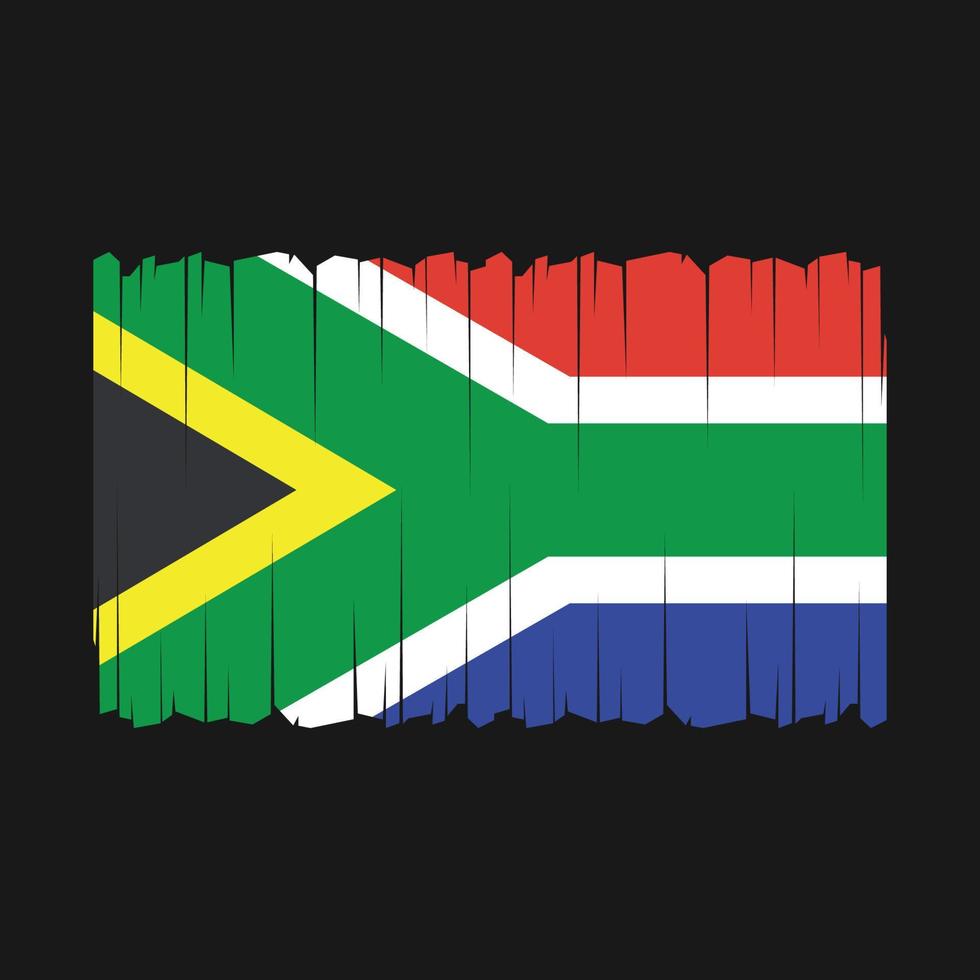 südafrika flagge vektor