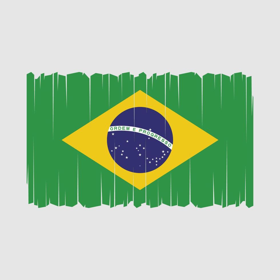 Vektor der brasilianischen Flagge