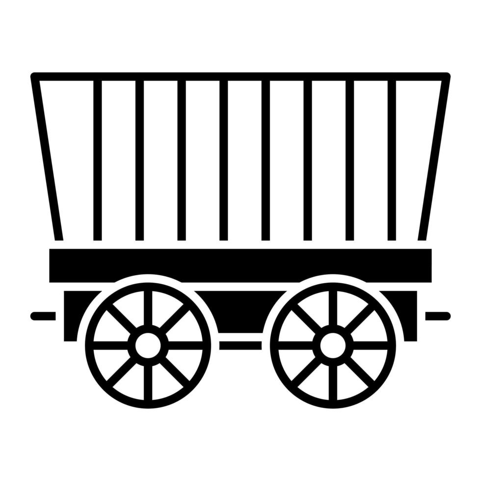 Wüste Wagen Vektor Symbol