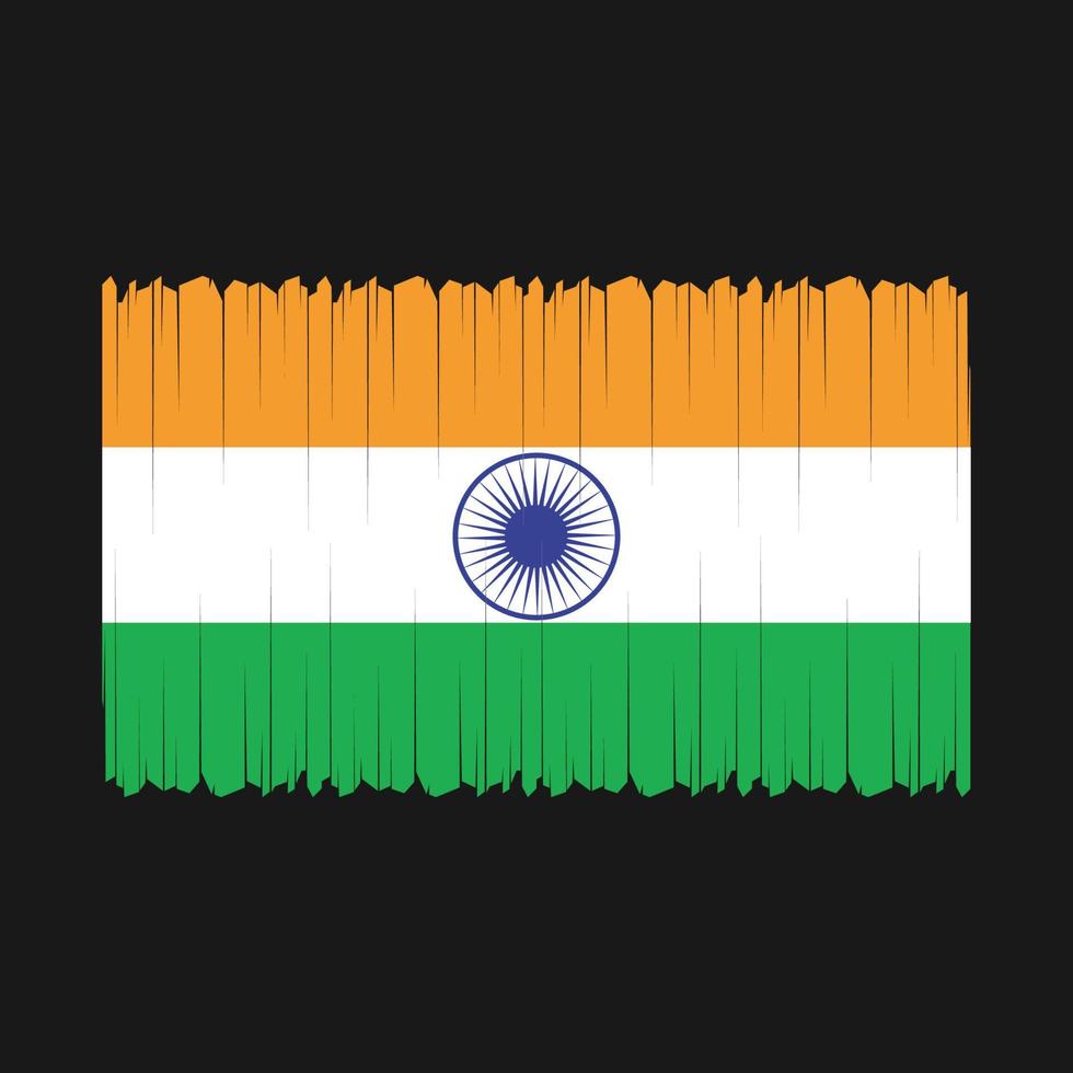 Indien flagga vektor