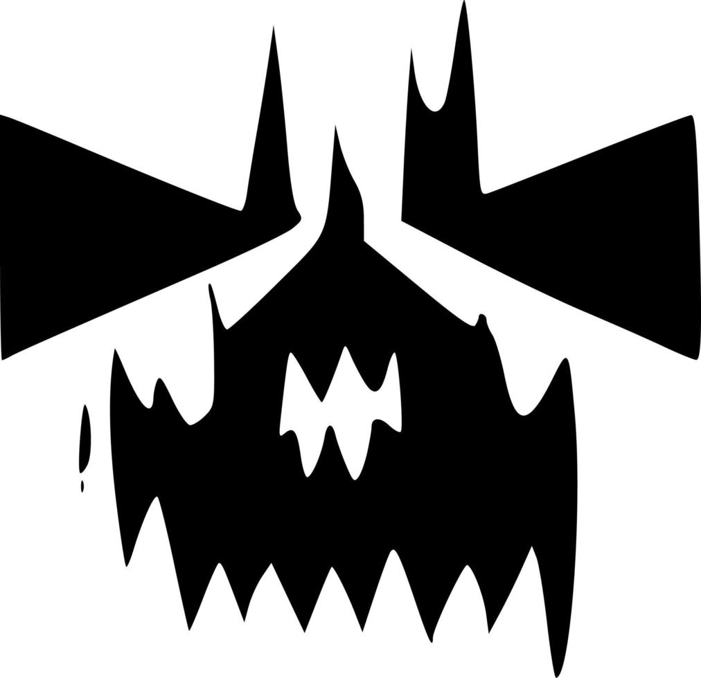 ondska monster ikon vektor