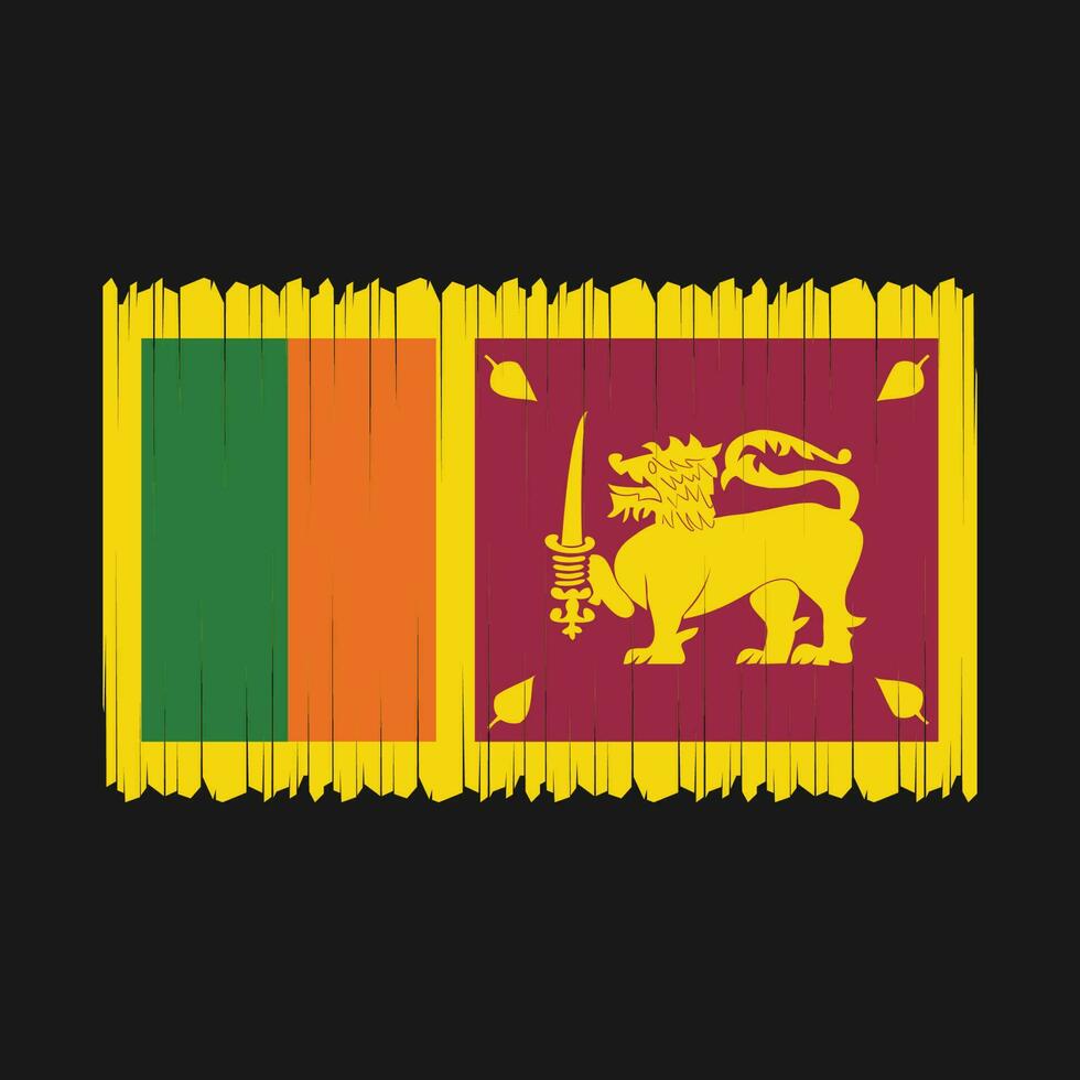 sri lanka flagge vektor