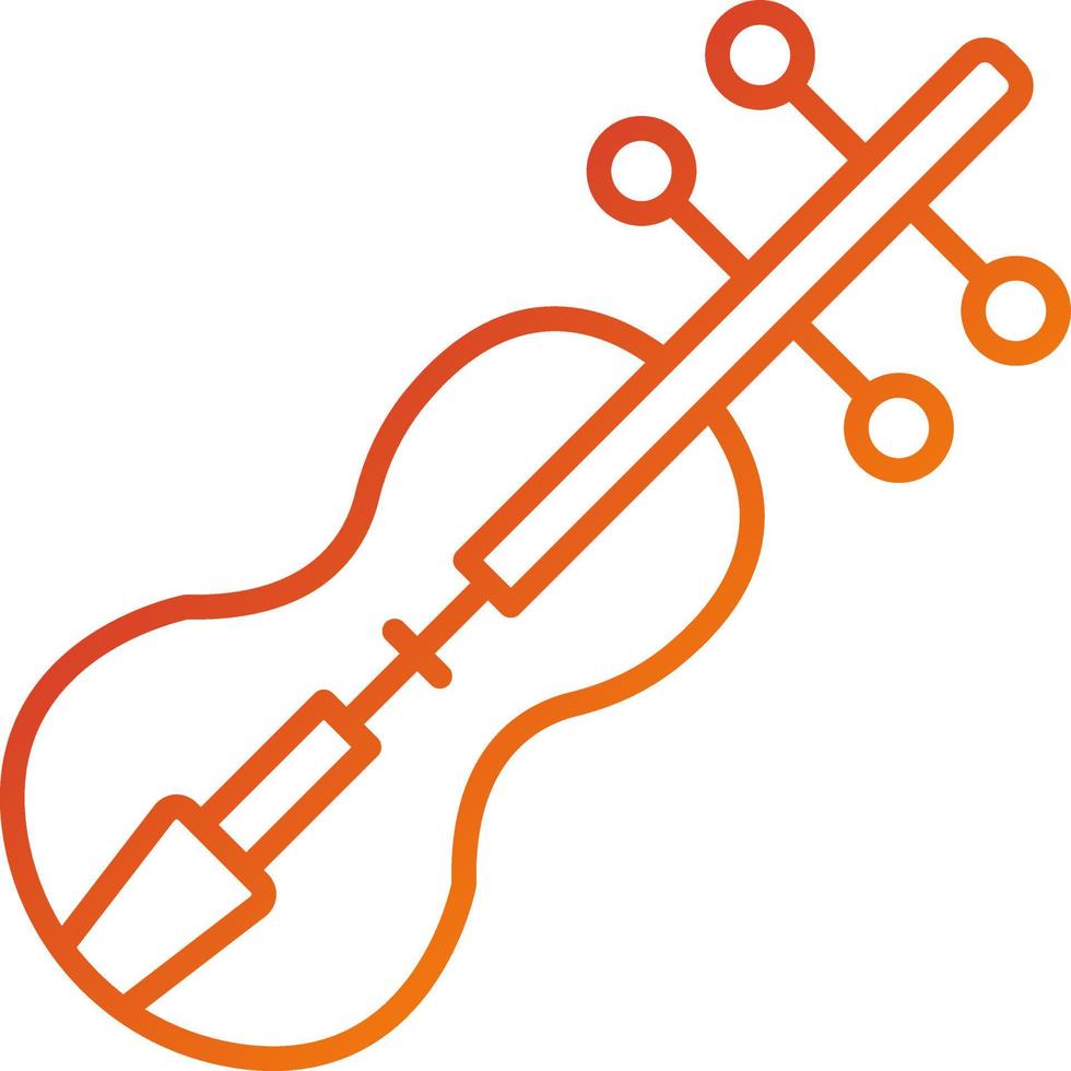 Violine Symbol Stil vektor