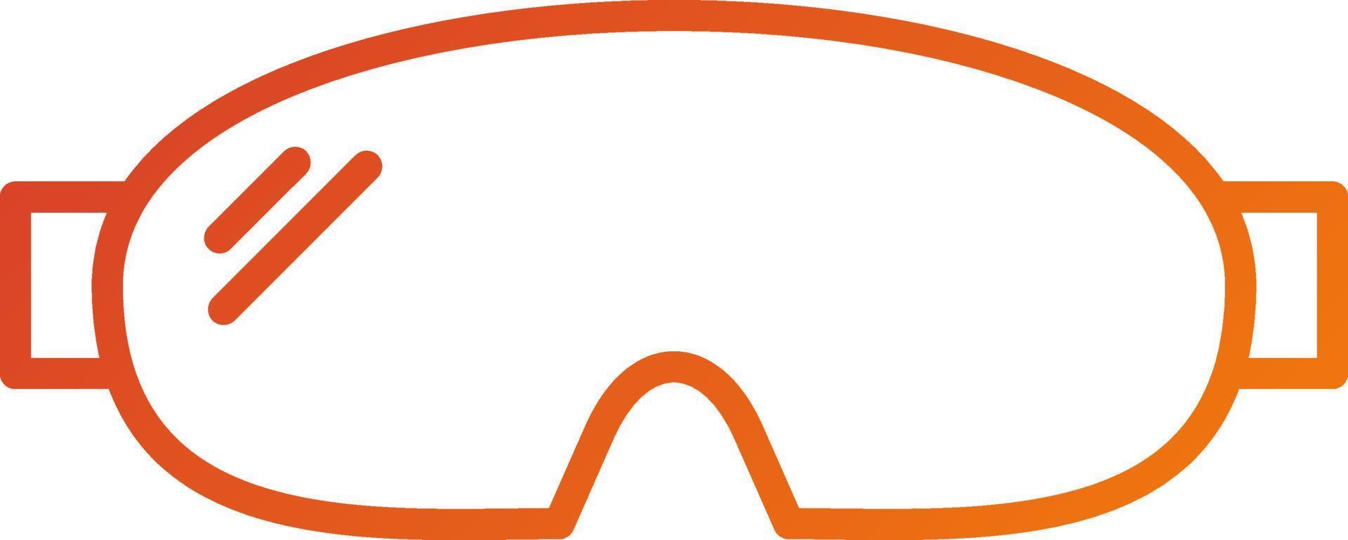 Brille Symbol Stil vektor