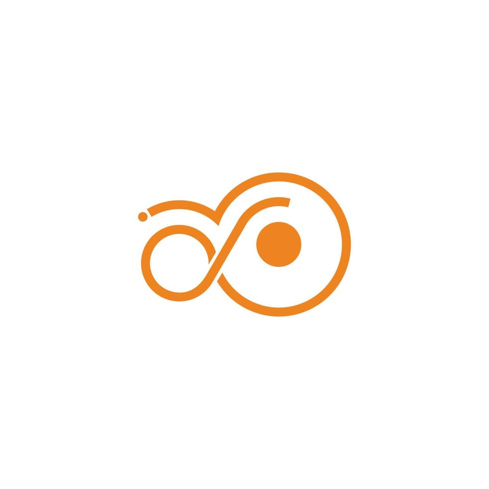 Brief s Schleife Kreise geometrisch verknüpft Logo Vektor