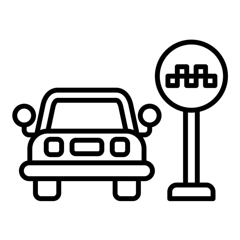 Taxi Signal Vektor Symbol