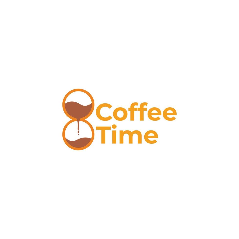Kaffee Zeit alt Jahrgang uralt Design Logo Vektor