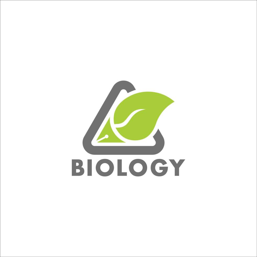 blad penna biologi kurs utbildning symbol logotyp vektor