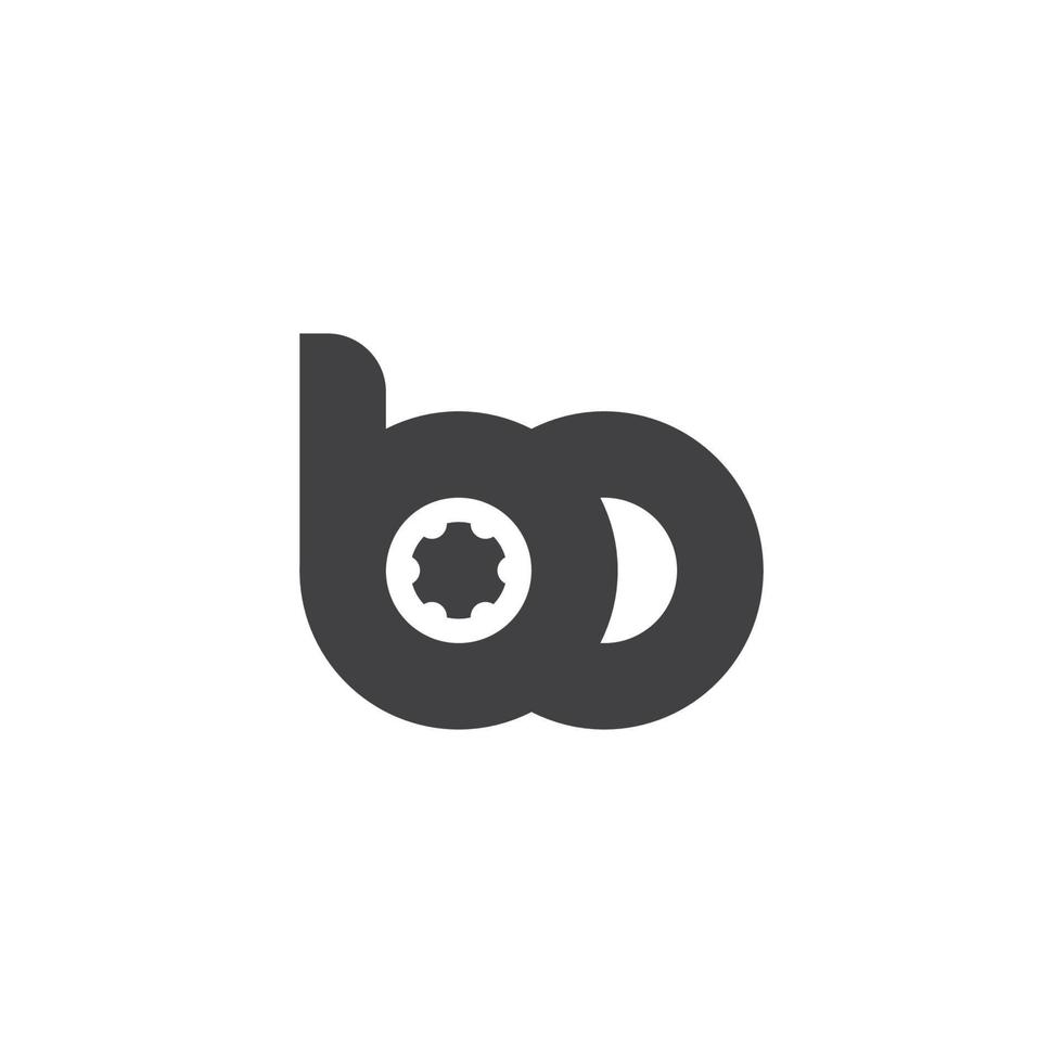 abstrakt Brief b Zahn Maschine gestalten Symbol Logo Vektor