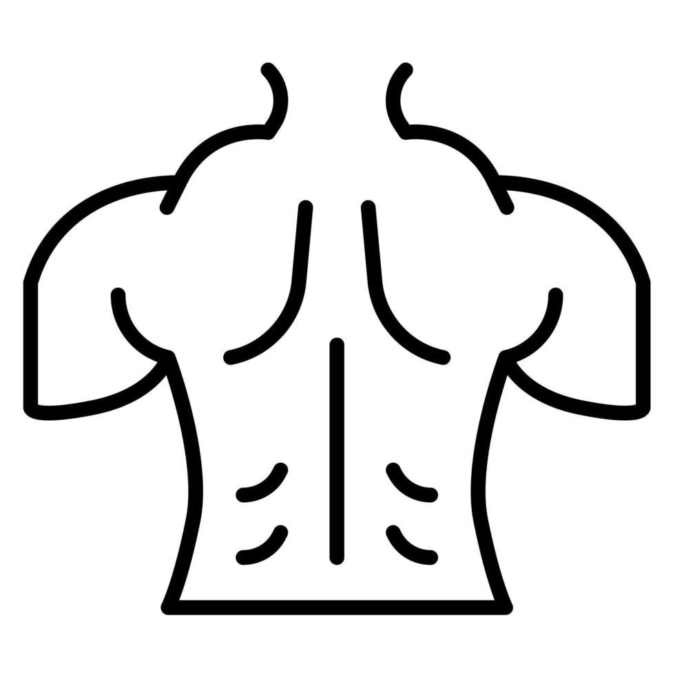 zurück Muskel Vektor Symbol