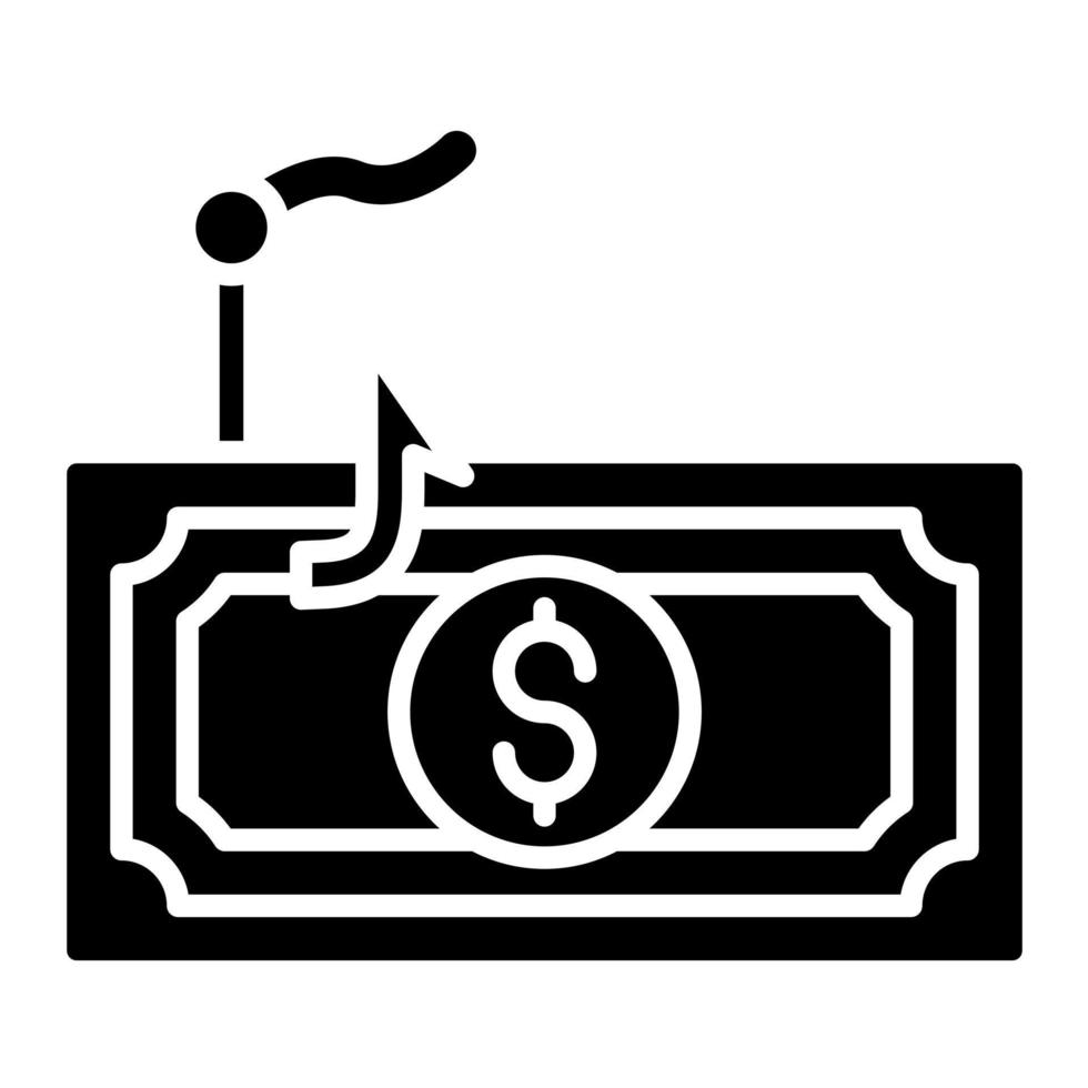 Währung Phishing Vektor Symbol