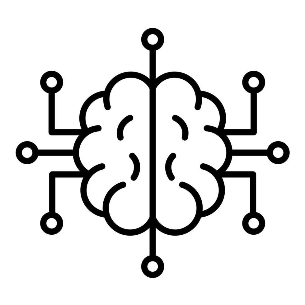 Neuronen Schaltkreis Vektor Symbol