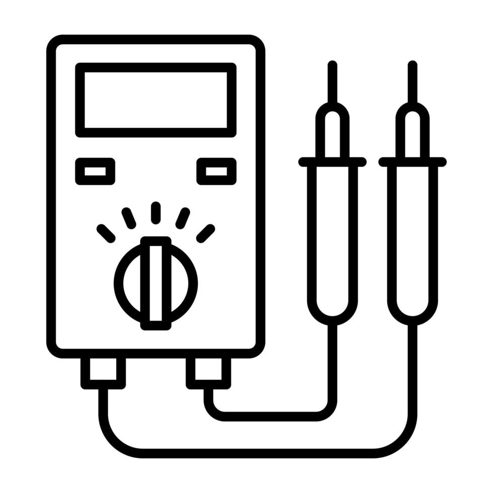 Voltmeter-Vektorsymbol vektor