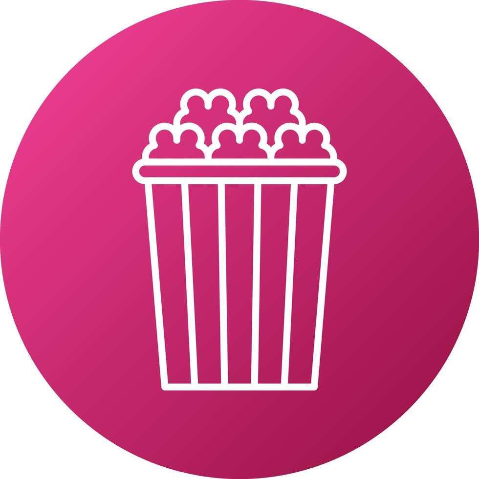 Popcorn-Icon-Stil vektor