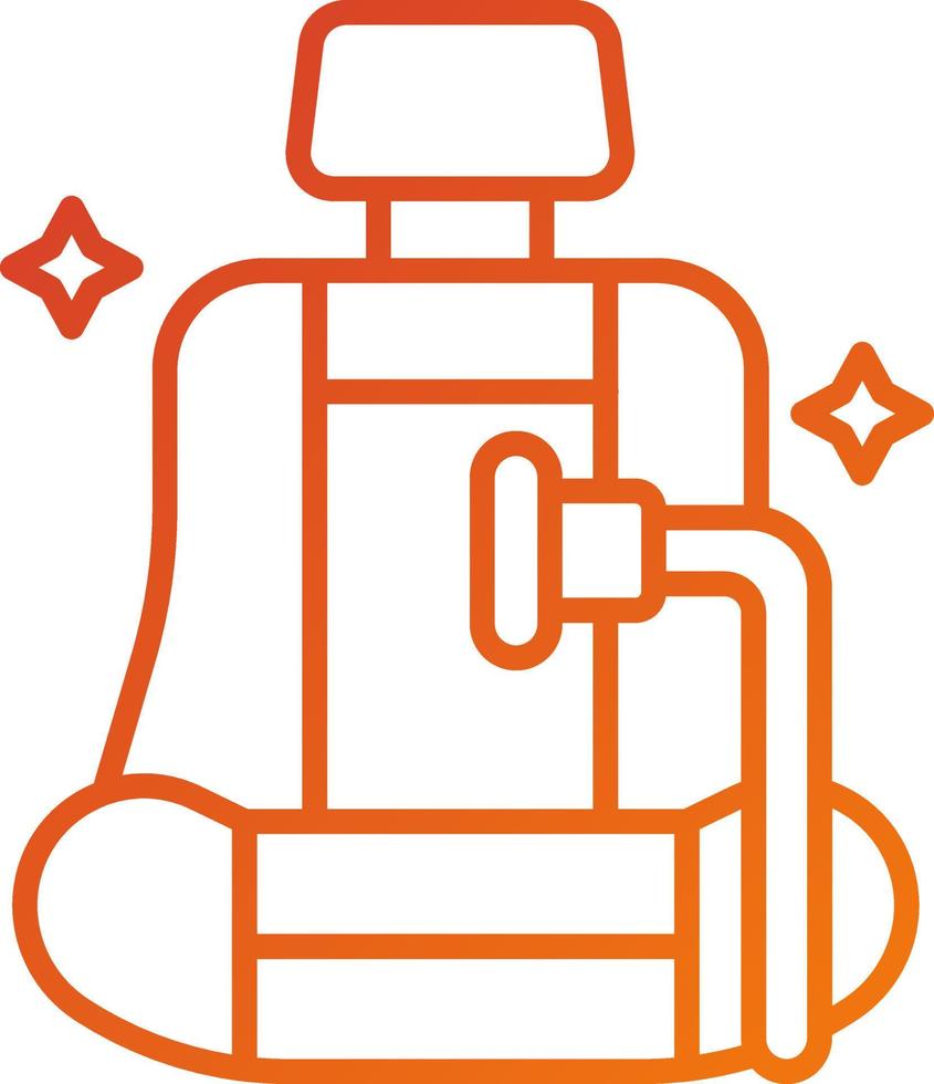 Sitzvakuum-Icon-Stil vektor