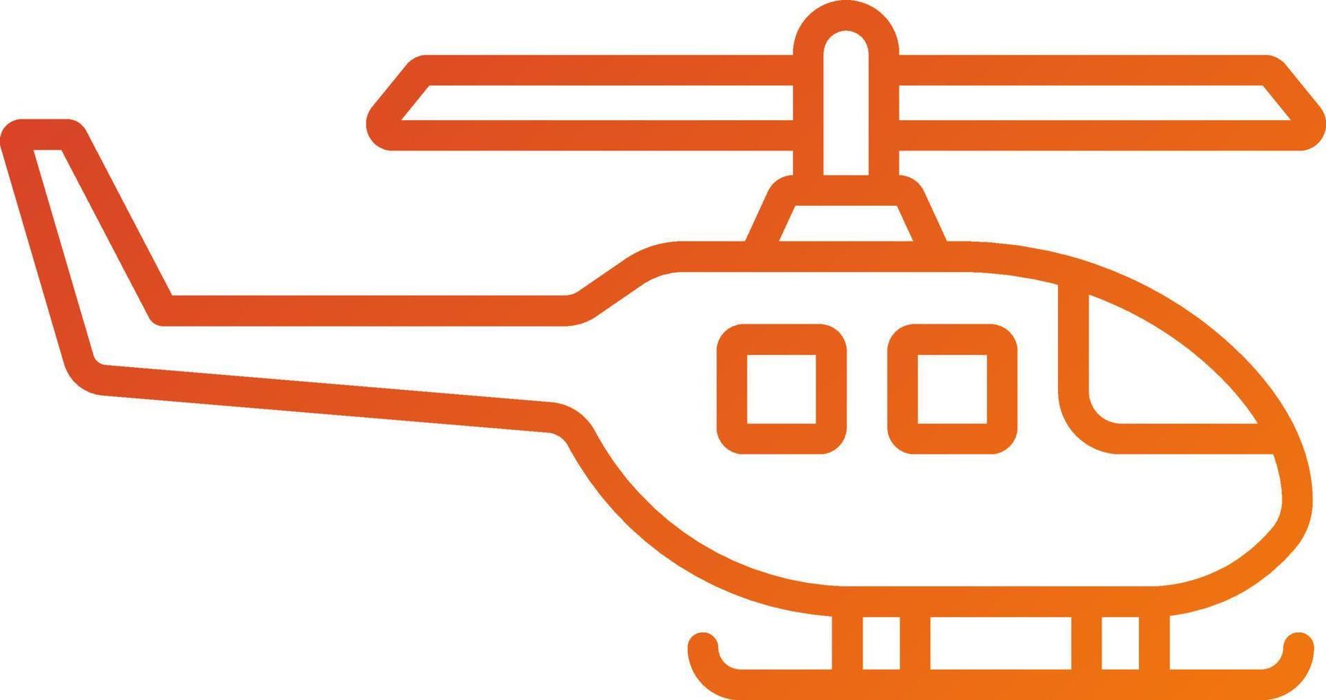 Hubschrauber-Icon-Stil vektor