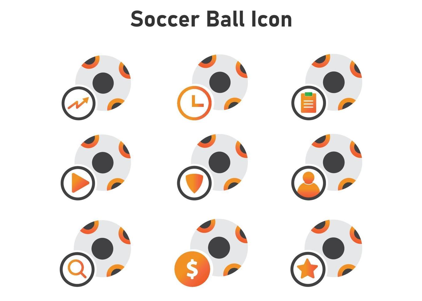 Fußball-Ikone. Fußball Illustration. flache Vektorikone. kann für, Icon Design Element, UI, Web, mobile App verwenden. vektor