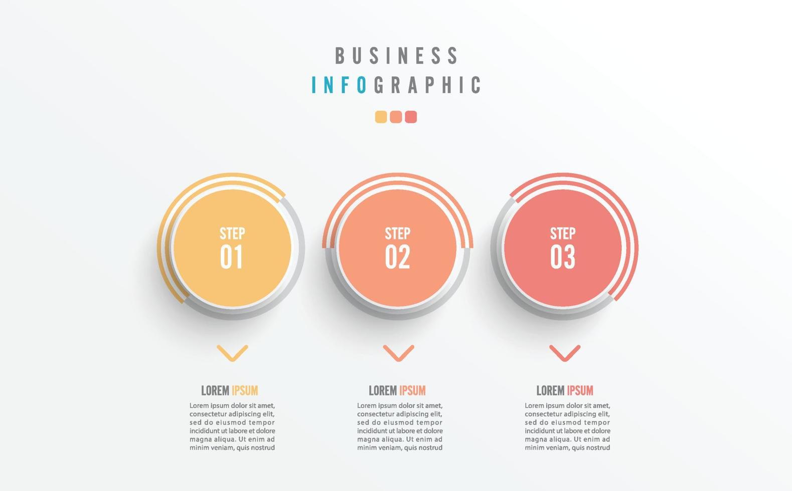 företag infographic element med 3 alternativ, steg, siffra vektor mall design