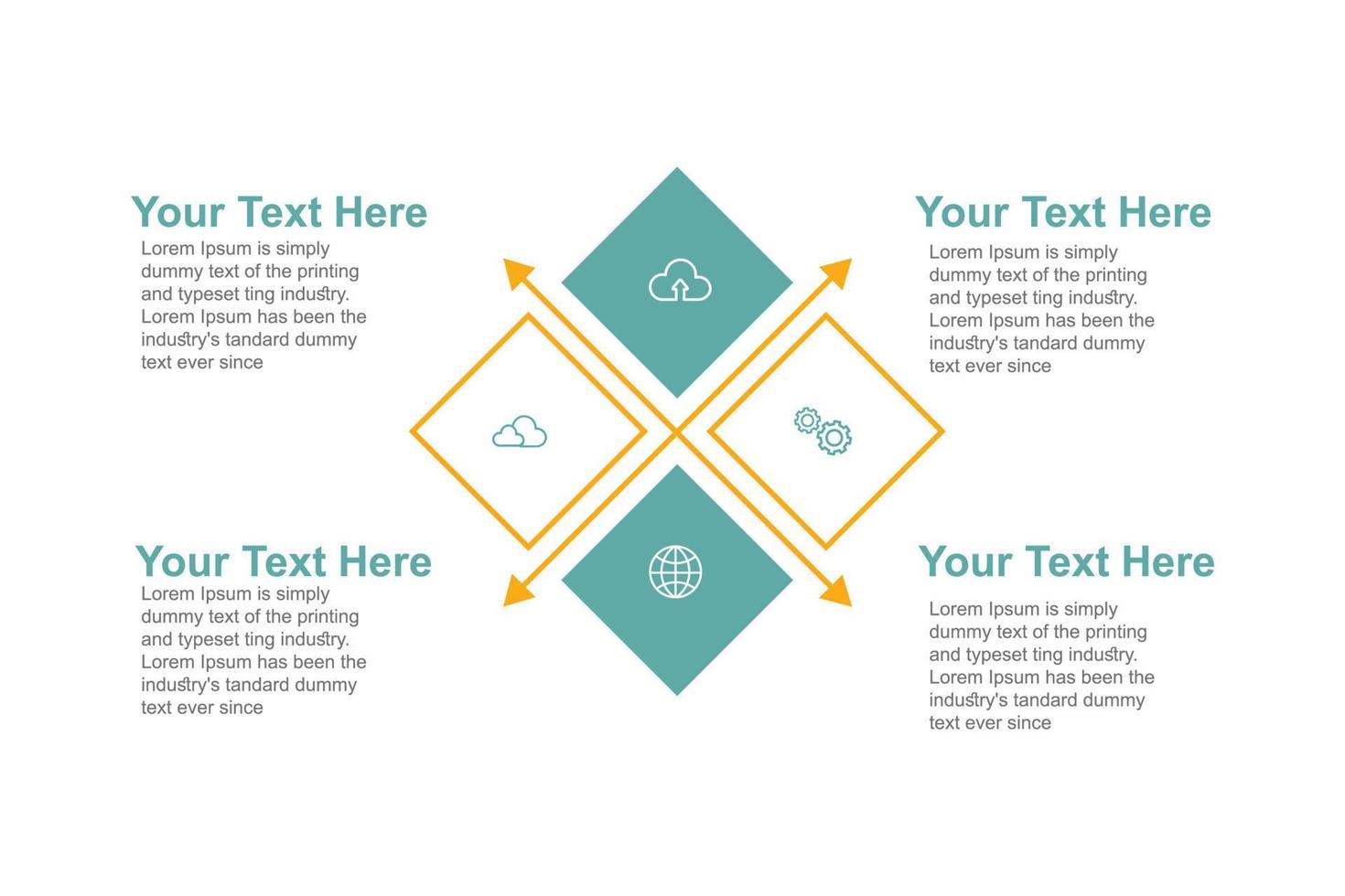 Infografiken gerundet Quadrate . Element von Diagramm, Graph, Diagramm zum Präsentationen Banner, Arbeitsablauf Layout, Prozess Diagramm, fließen Diagramm. vektor