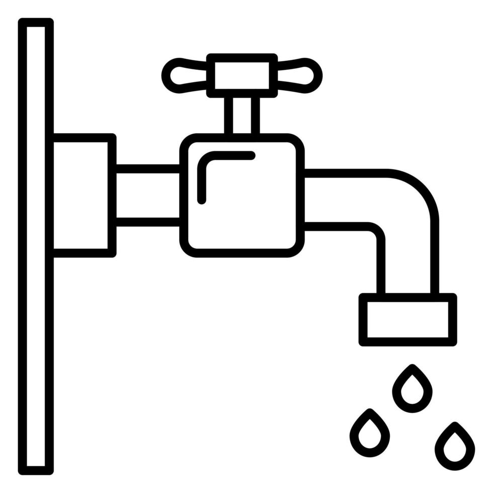 Wasserhahn-Vektorsymbol vektor