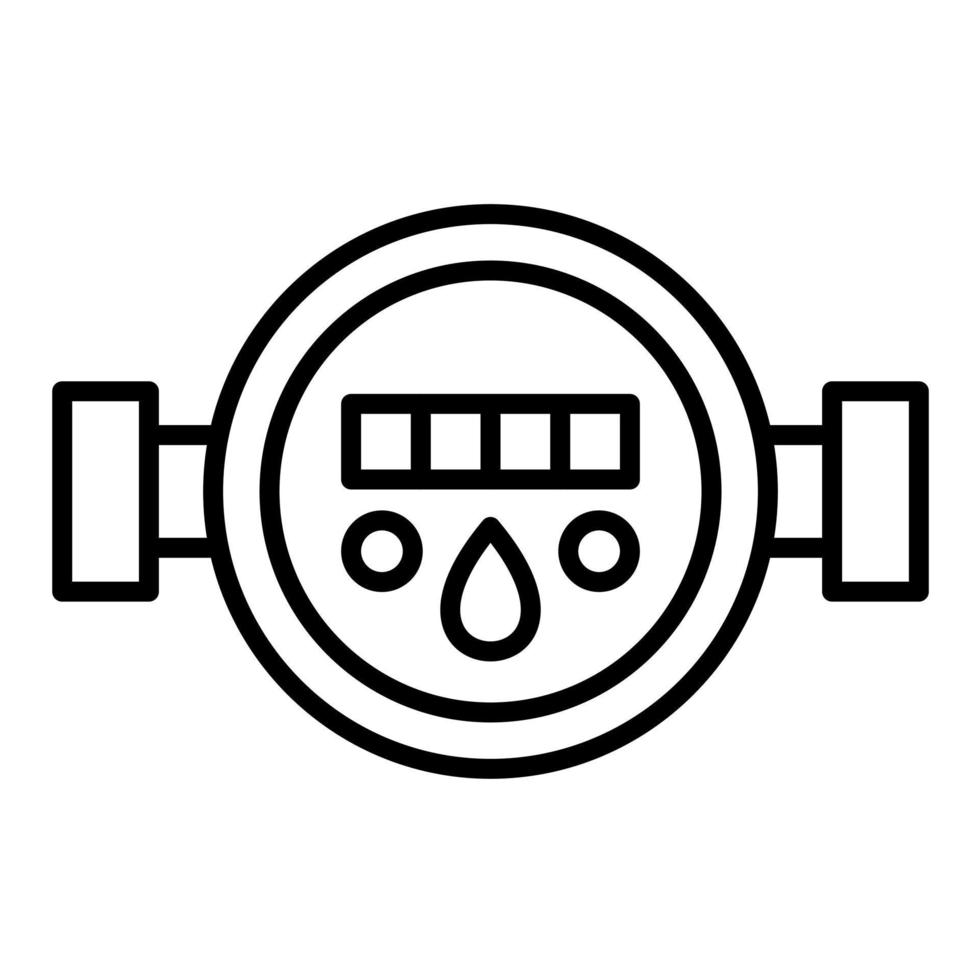 Wasser Meter Vektor Symbol