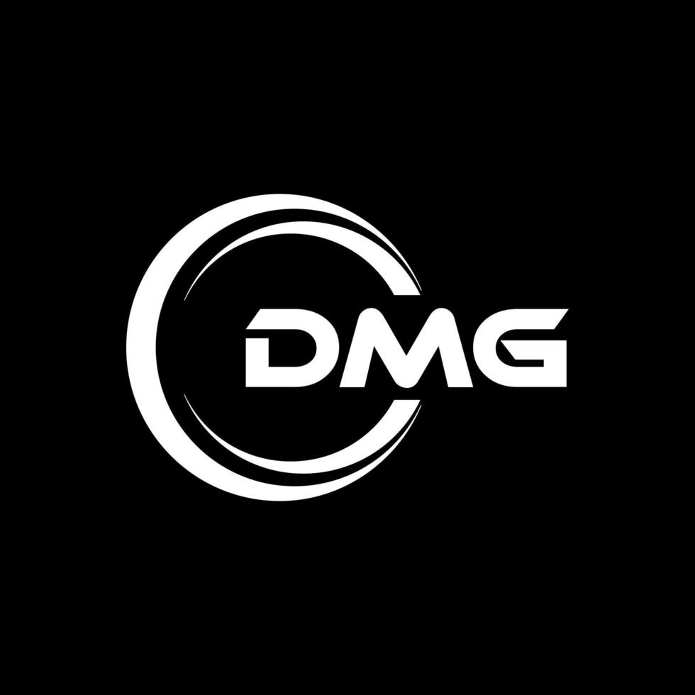 dmg Brief Logo Design im Illustration. Vektor Logo, Kalligraphie Designs zum Logo, Poster, Einladung, usw.