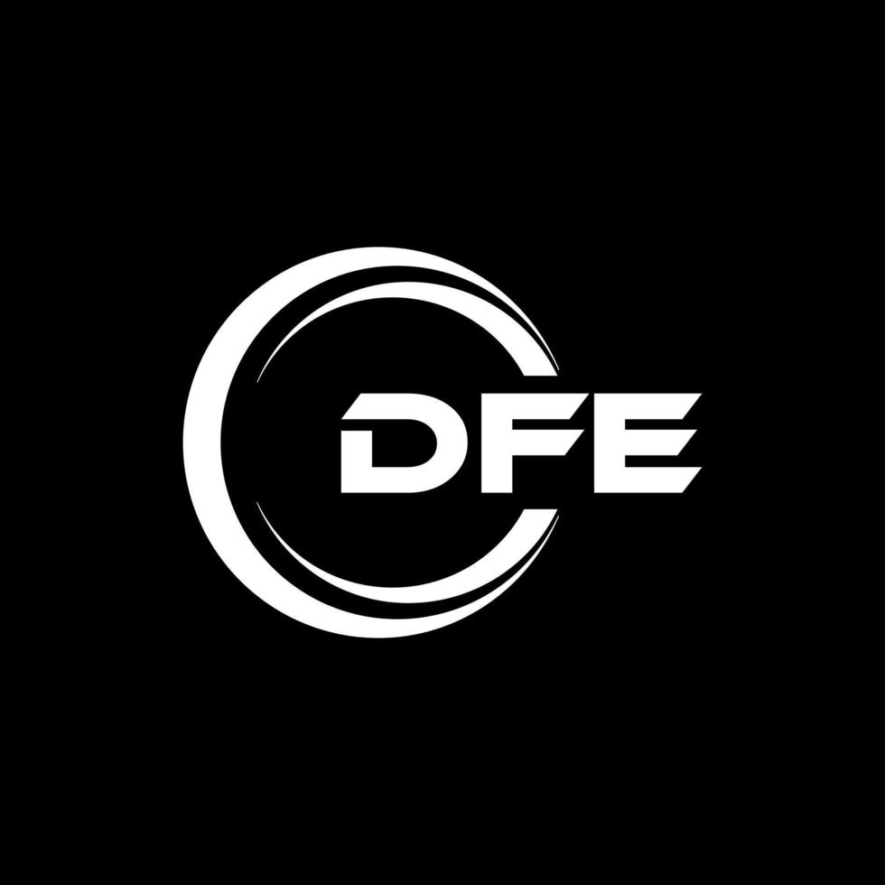 dfe Brief Logo Design im Illustration. Vektor Logo, Kalligraphie Designs zum Logo, Poster, Einladung, usw.