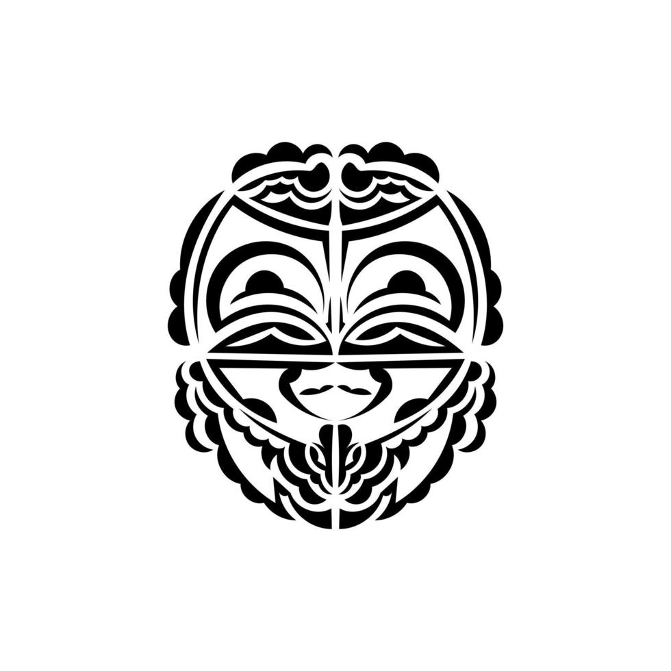 Wikinger Gesichter im Zier Stil. Maori Stammes- Muster. geeignet zum Drucke. isoliert. Vektor Illustration.