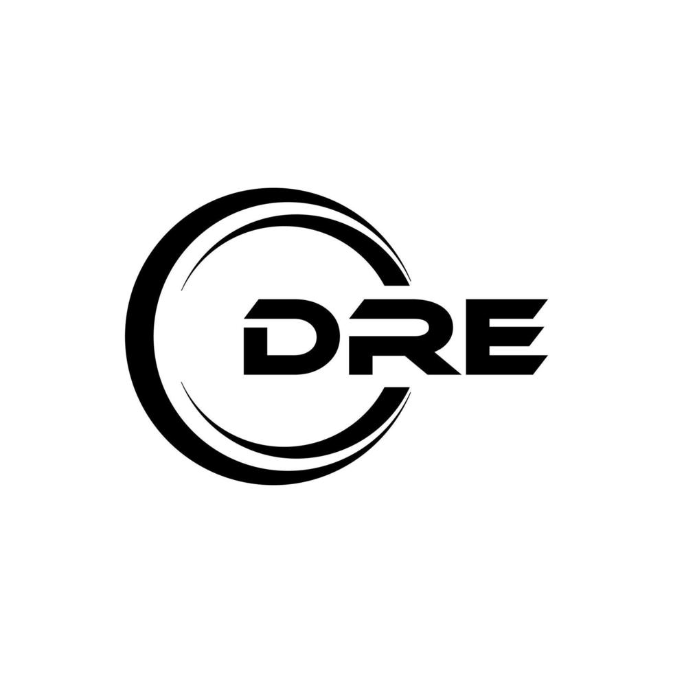 dre Brief Logo Design im Illustration. Vektor Logo, Kalligraphie Designs zum Logo, Poster, Einladung, usw.