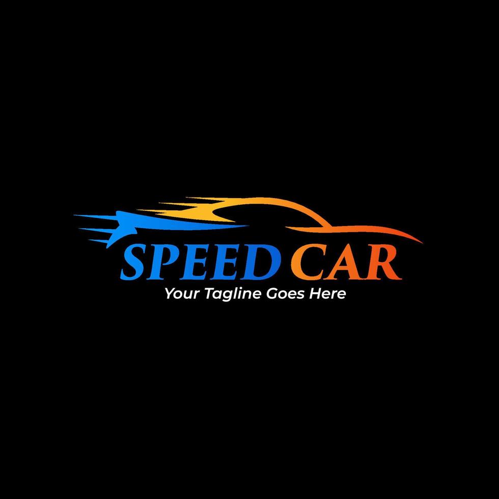 Automobil und Auto Geschwindigkeit Logo Vektor Illustration zum Geschäft und Unternehmen