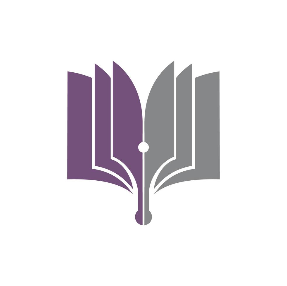 Buch Symbol zum Bibliothek, Buchhandlung oder Buch Geschäft vektor
